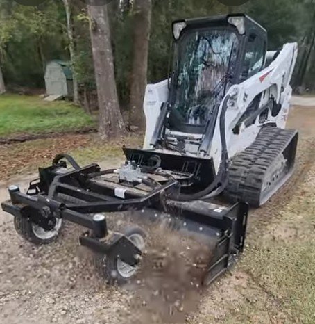 Harley rake attachment used for soil preparation and grading